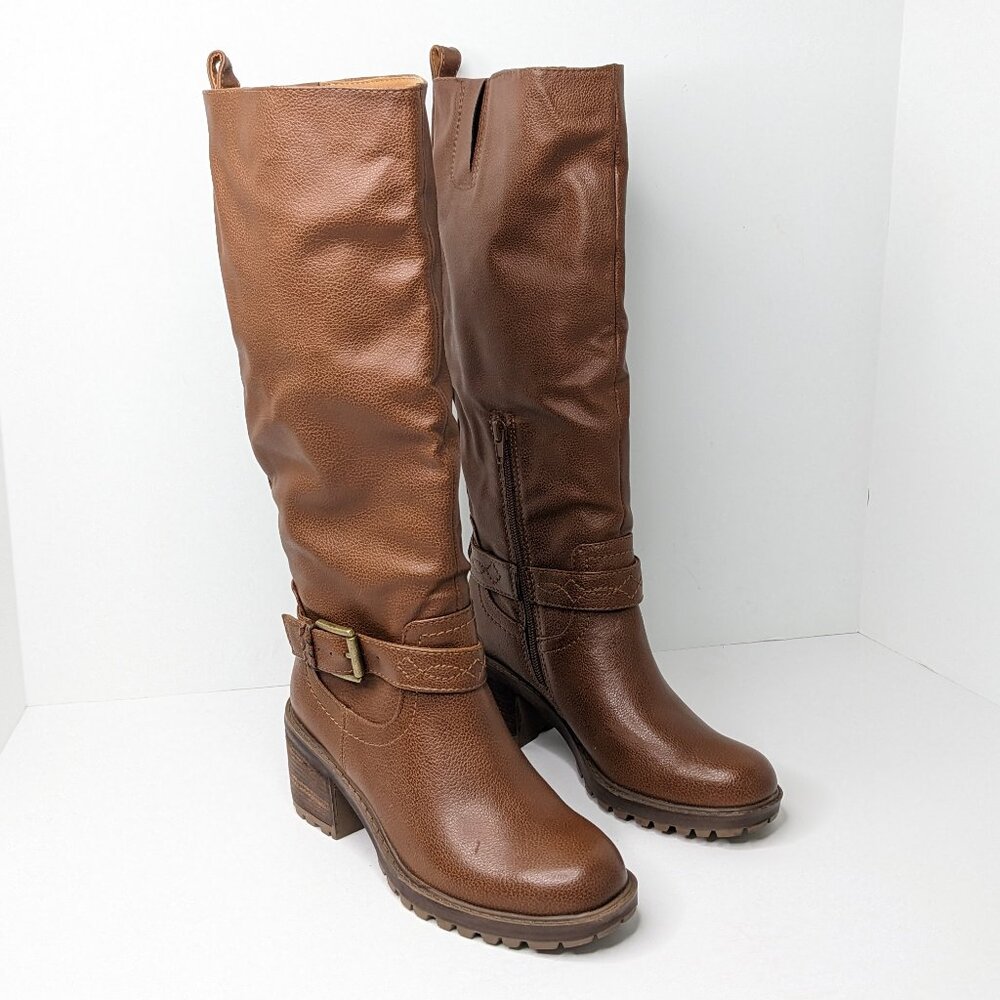 Zodiac Georgia Knee High Riding Boots, Brown, Women's 6.5